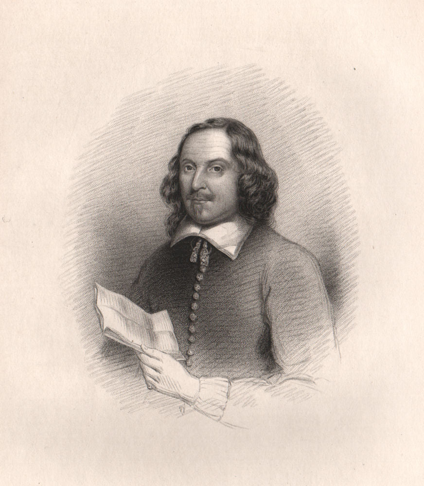 Massachusetts Governor Edward Winslow. Pilgrim fathers. BARTLETT 1854 print